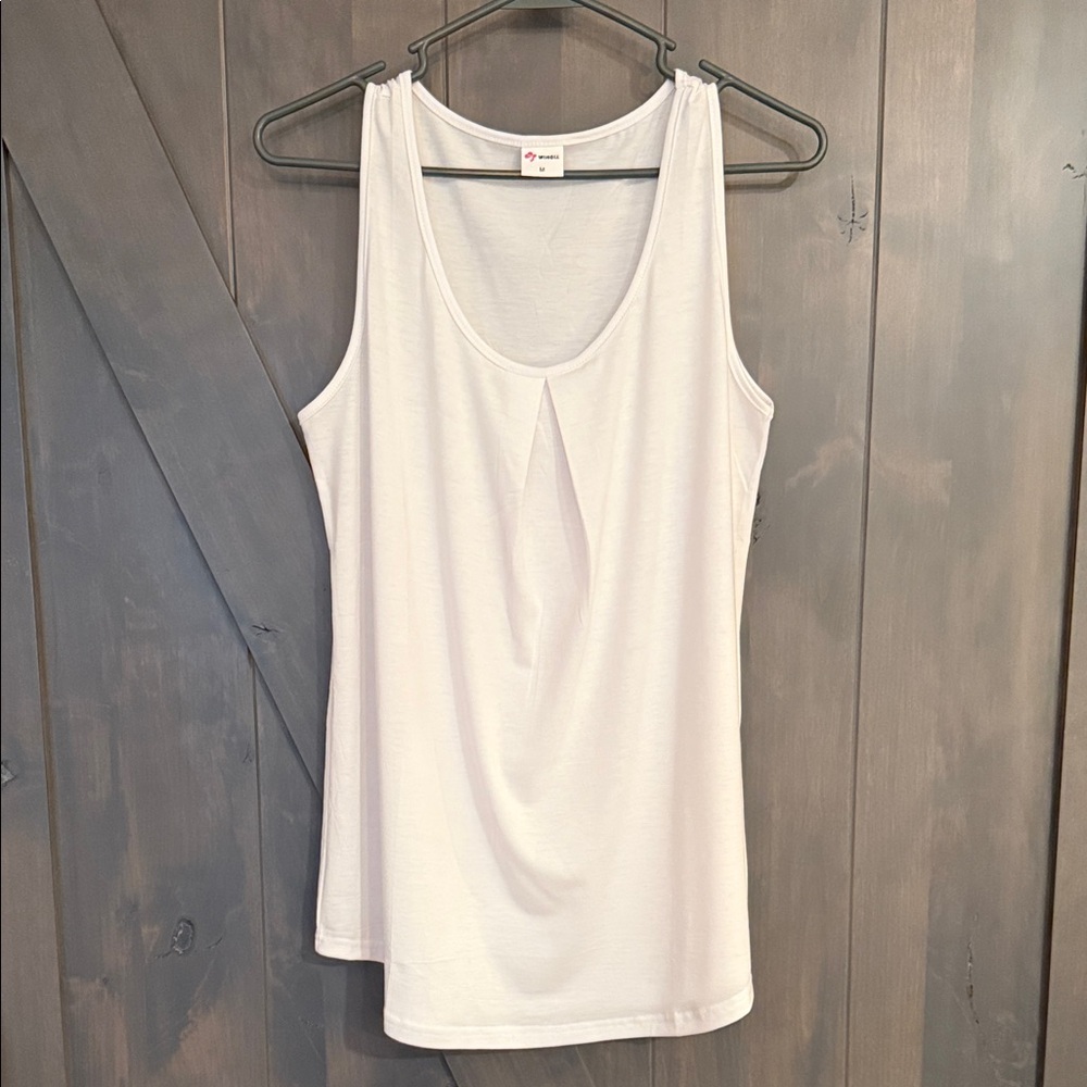 WIHOLL White Sleeveless Top size medium